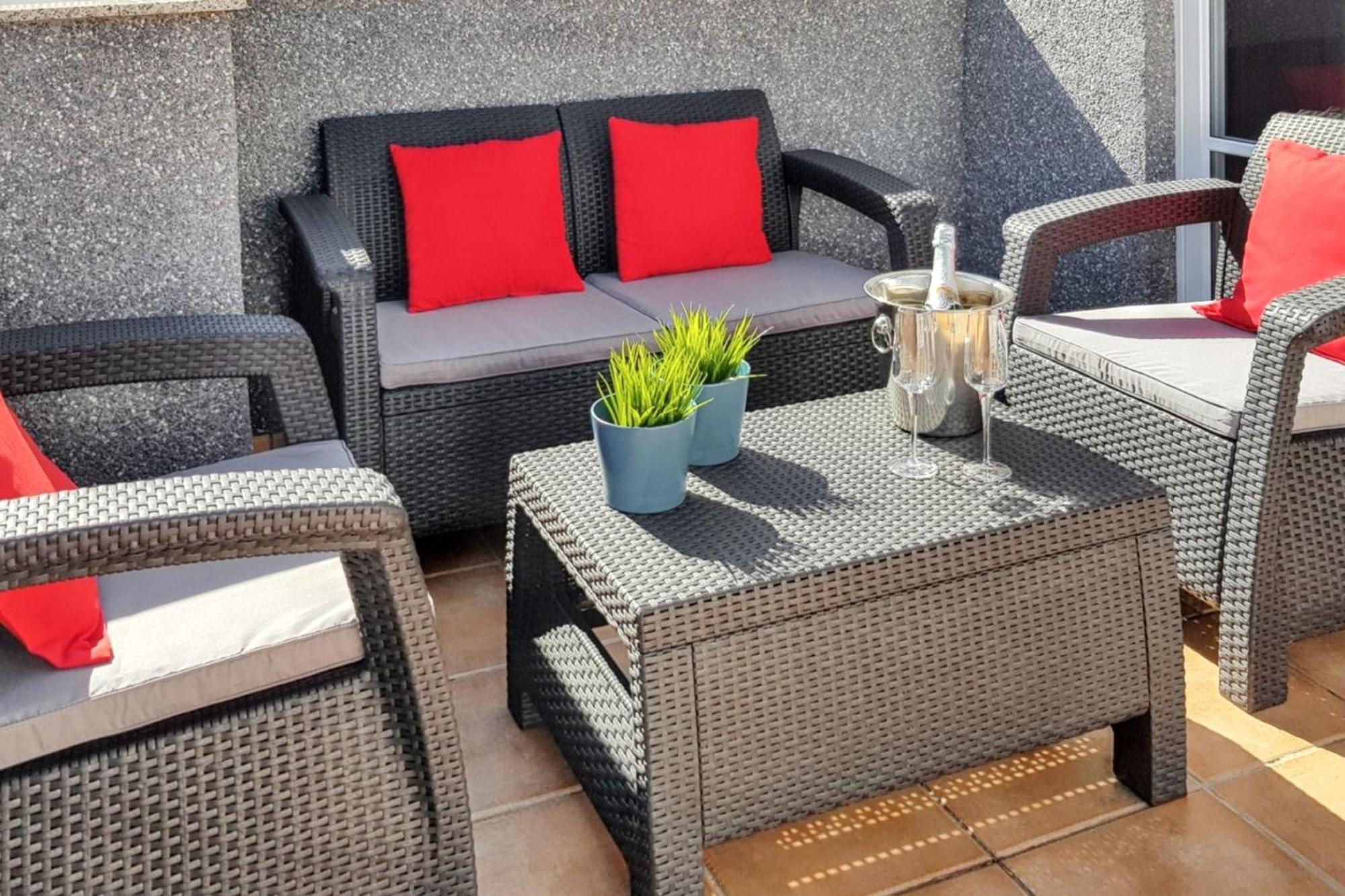Bright Apartment In Puerto De Santiago 65 M² Terrace Exterior photo